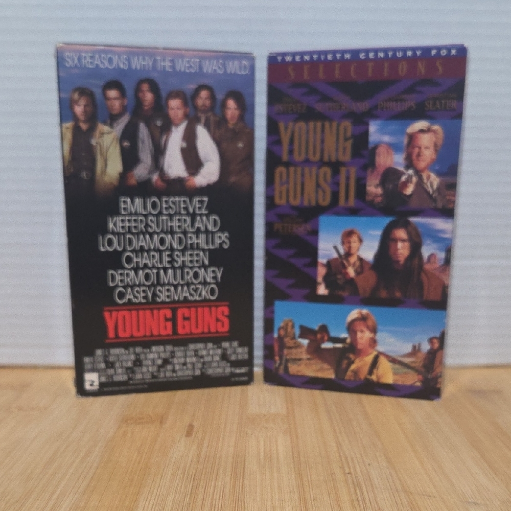 Young Guns And Young Guns II  VHS Tape